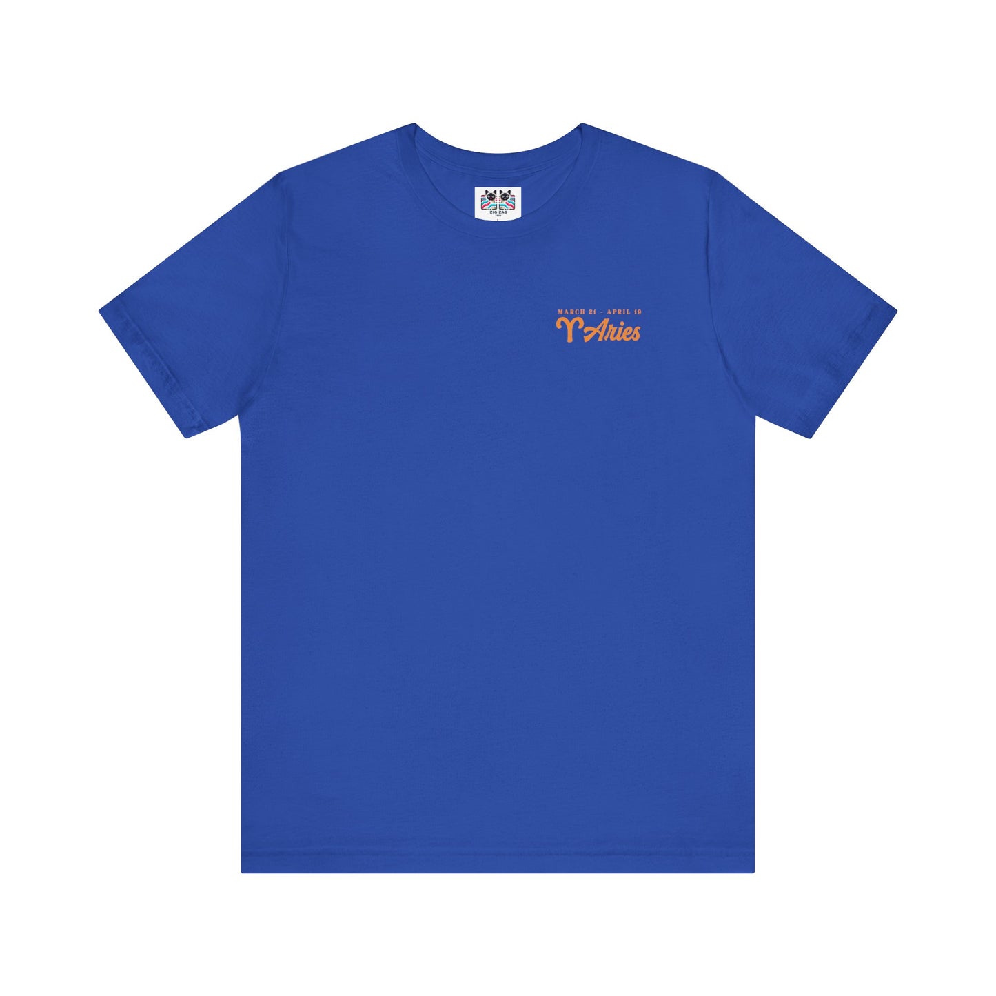 Aries Fueled by Fire T-Shirt – Ram Head with Zodiac Astrological Wheel