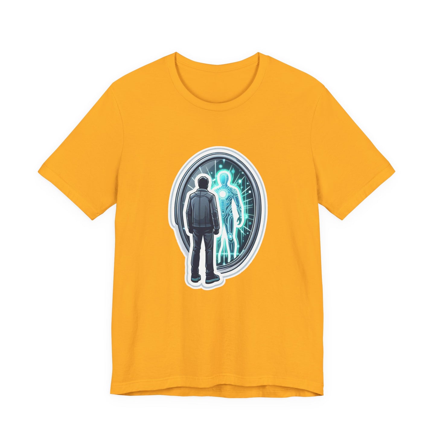 The Other Me is Winning Tshirt – Digital Mirror Reflection Graphic