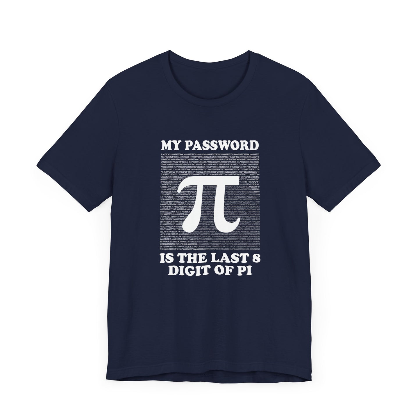 Math Humor T-Shirt – Last 8 Digits of Pi Password Joke