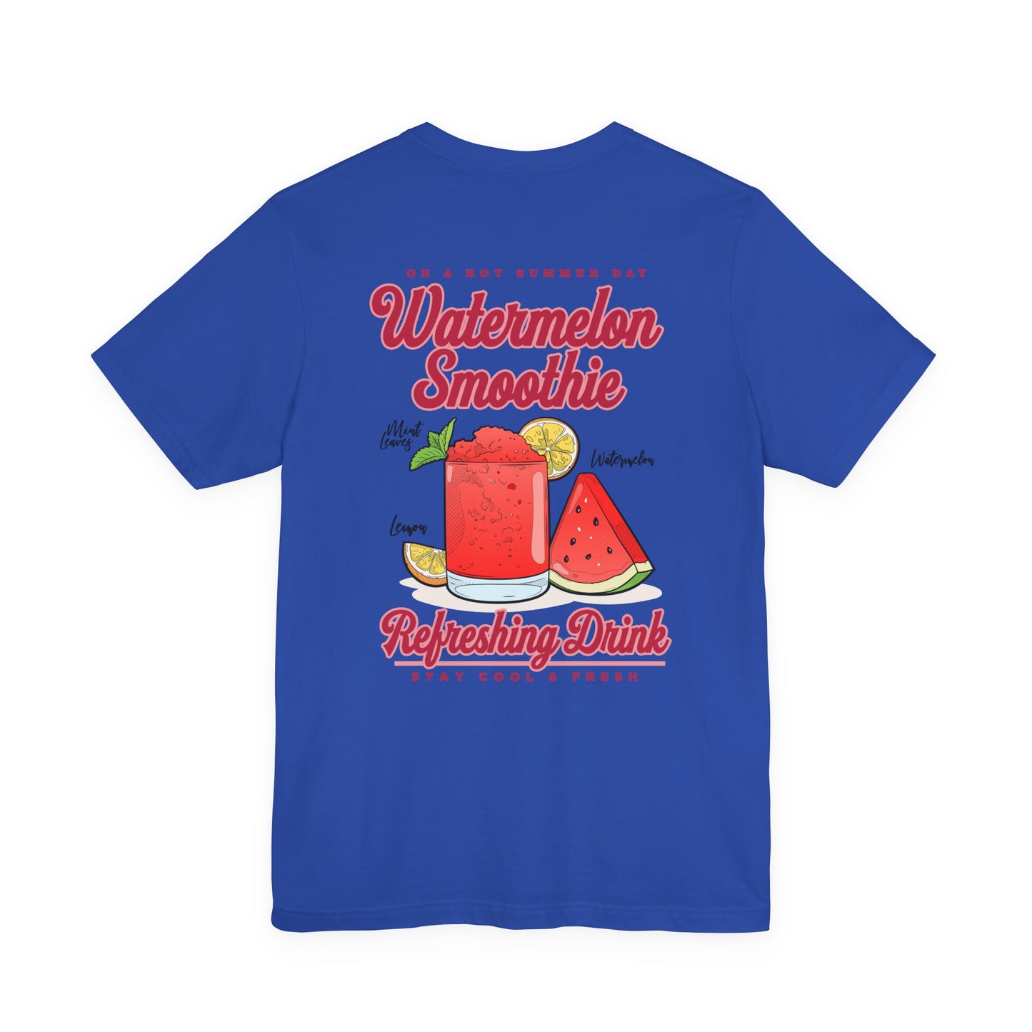 Watermelon Smoothie T-Shirt – Refreshing Summer Drink Graphic