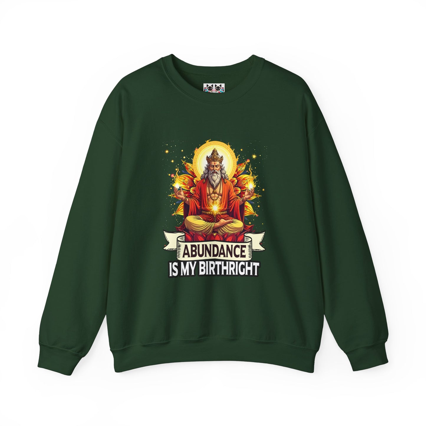 Abundance Is My Birthright - Spiritual Wealth Crewneck Sweatshirt