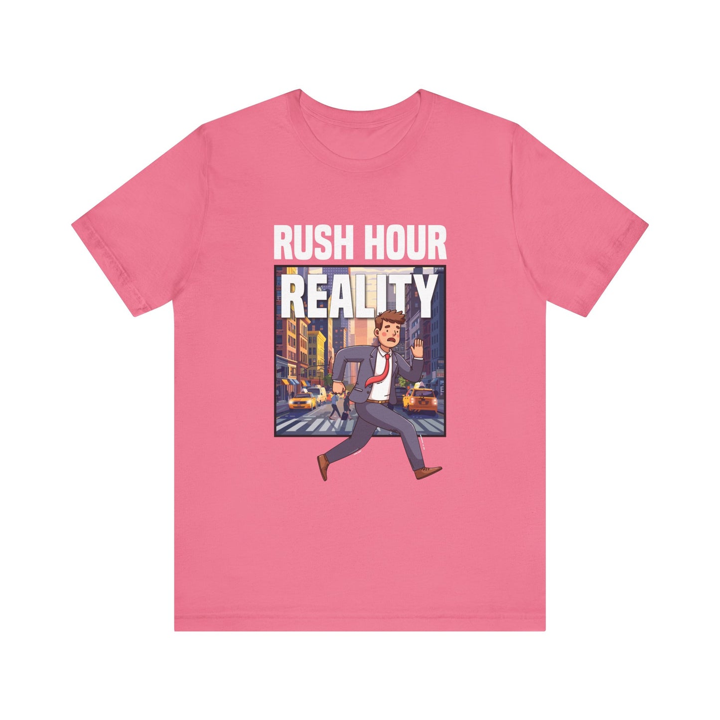 Rush Hour Reality Urban Commute Graphic Tee for City Warriors Navigating Chaos Hustle and Subway Stops Like Daily Champions
