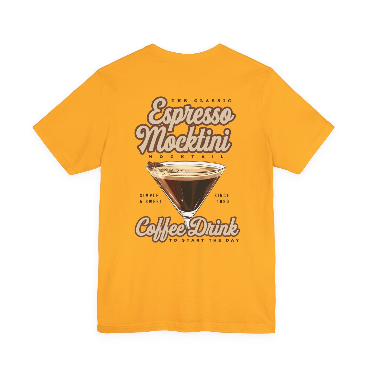 The Classic Espresso Mocktini Mocktail T-Shirt – Featuring Bold Coffee Drink Graphic