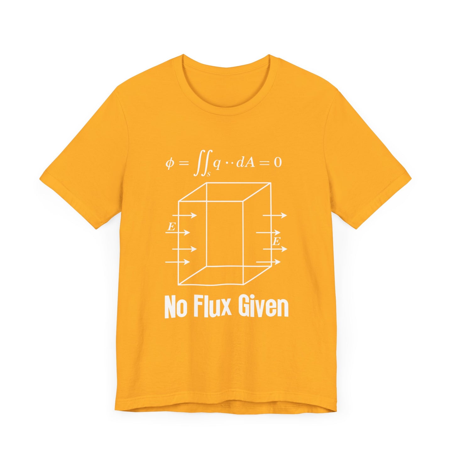 No Flux Given Science T-Shirt – Sarcastic Physics Equation Tee