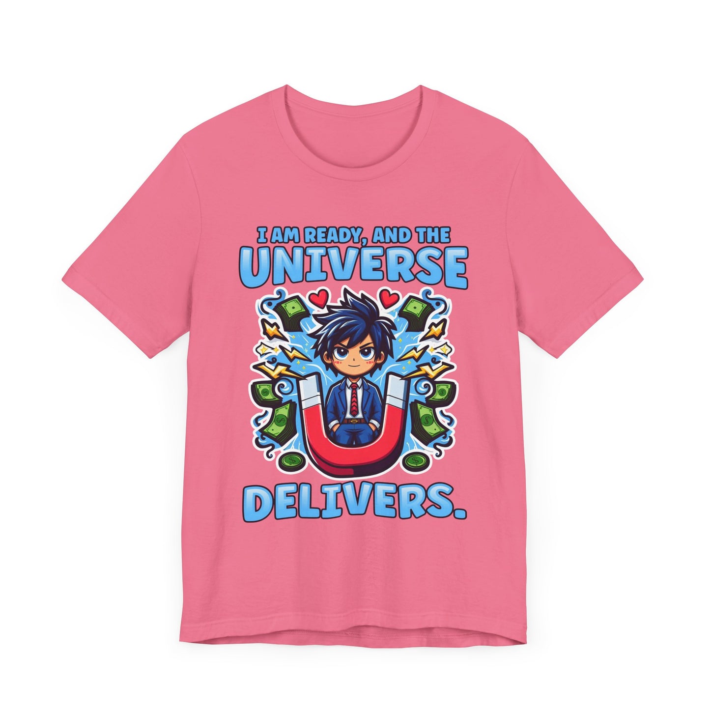 I Am Ready and the Universe Delivers Shirt, Manifestation Tee, Spiritual T Shirt, Law of Attraction Shirt, Cosmic Belief Gift