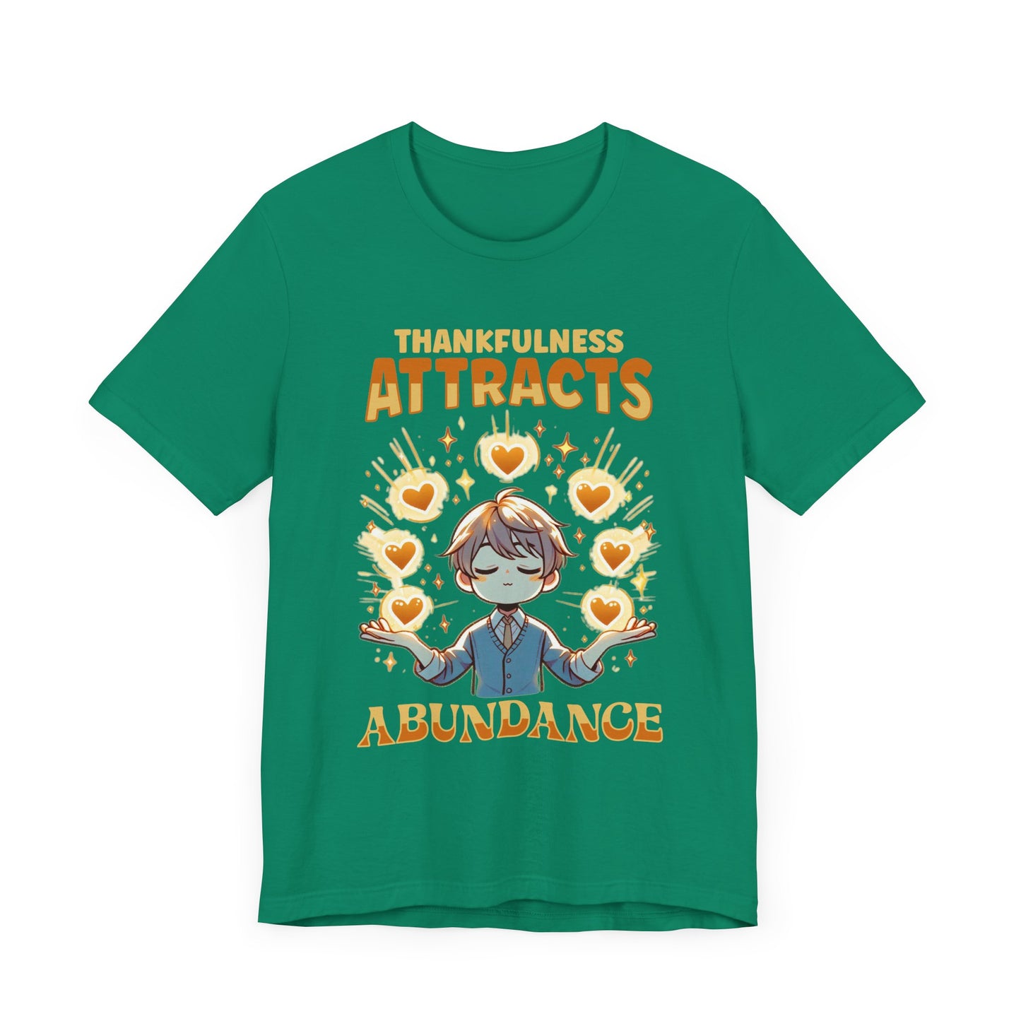 Thankfulness Attracts Abundance | Gratitude & Positivity T-Shirt