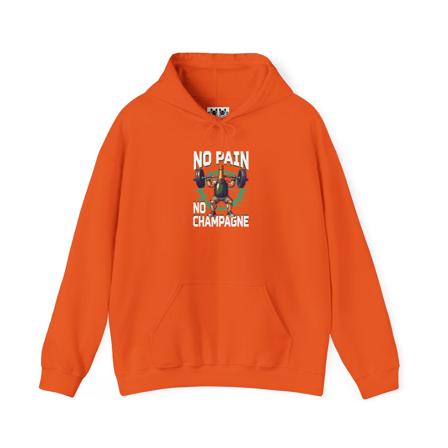 No Pain, No Champagne - Funny Gym & Fitness Hoodie