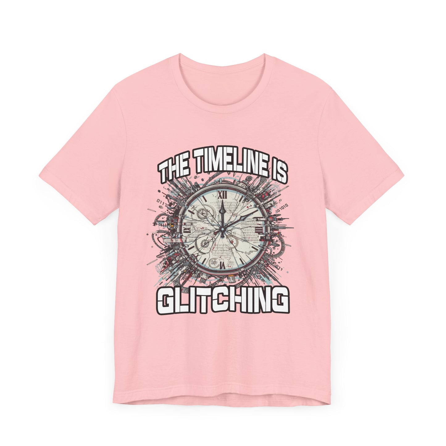 The Timeline is Glitching Tee, Sci-Fi Reality Error Shirt, Alternate Universe Humor Tee, Time Travel Nerd Gift Top
