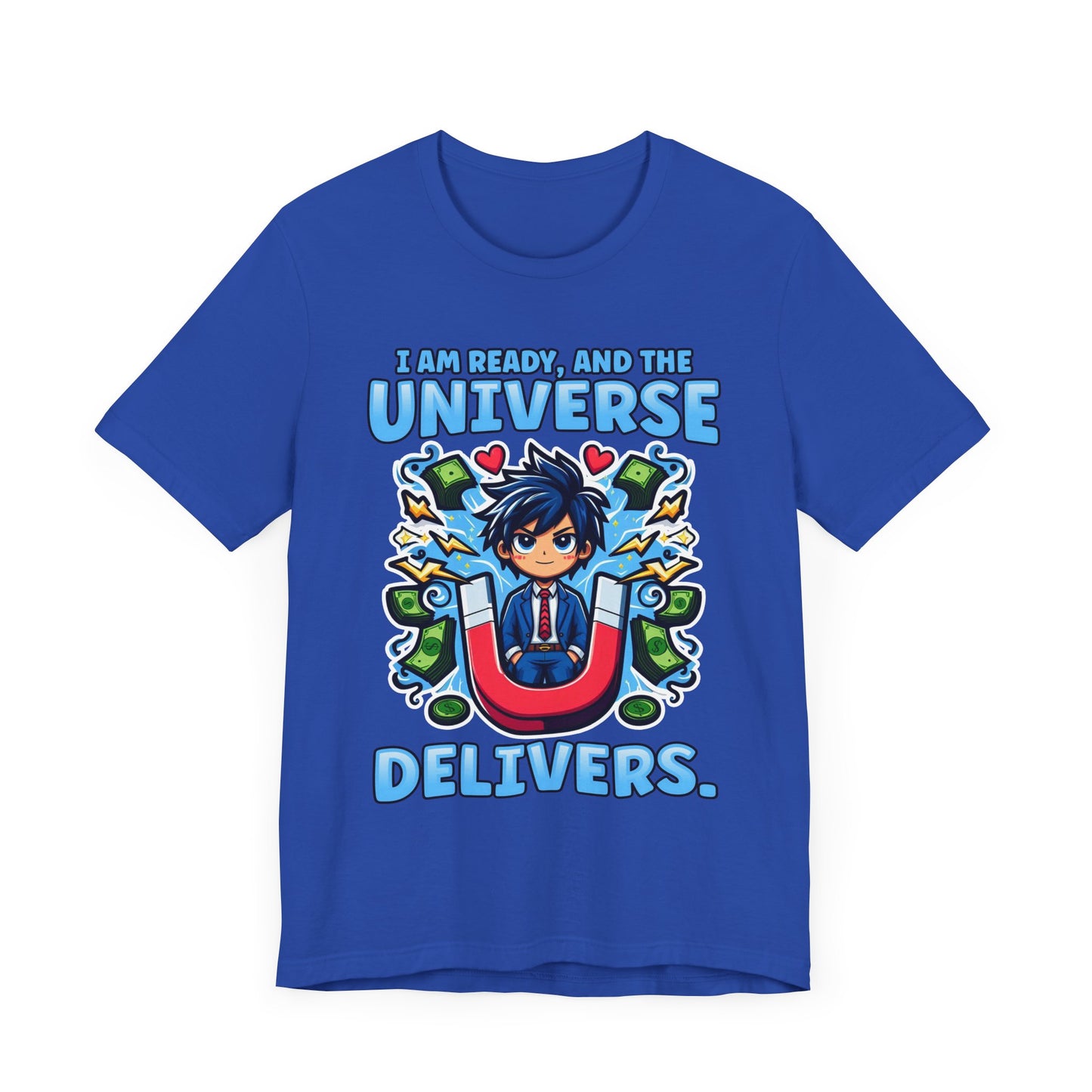 I Am Ready and the Universe Delivers Shirt, Manifestation Tee, Spiritual T Shirt, Law of Attraction Shirt, Cosmic Belief Gift