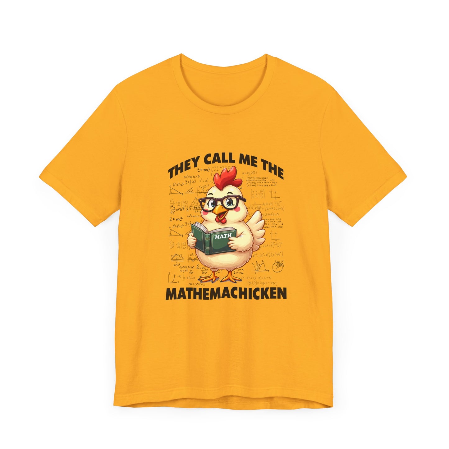 Math Lover Chicken T-Shirt – Geeky Poultry and Equations Design
