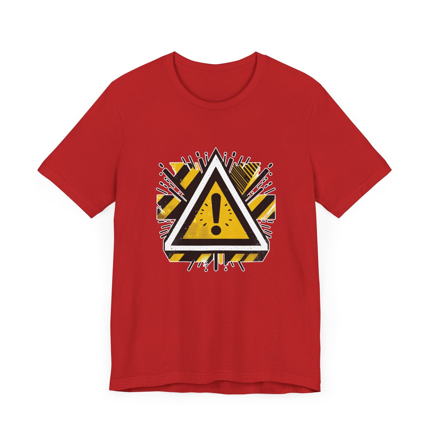Abstract Warning | Modern Warning Symbol Graphic T-Shirt