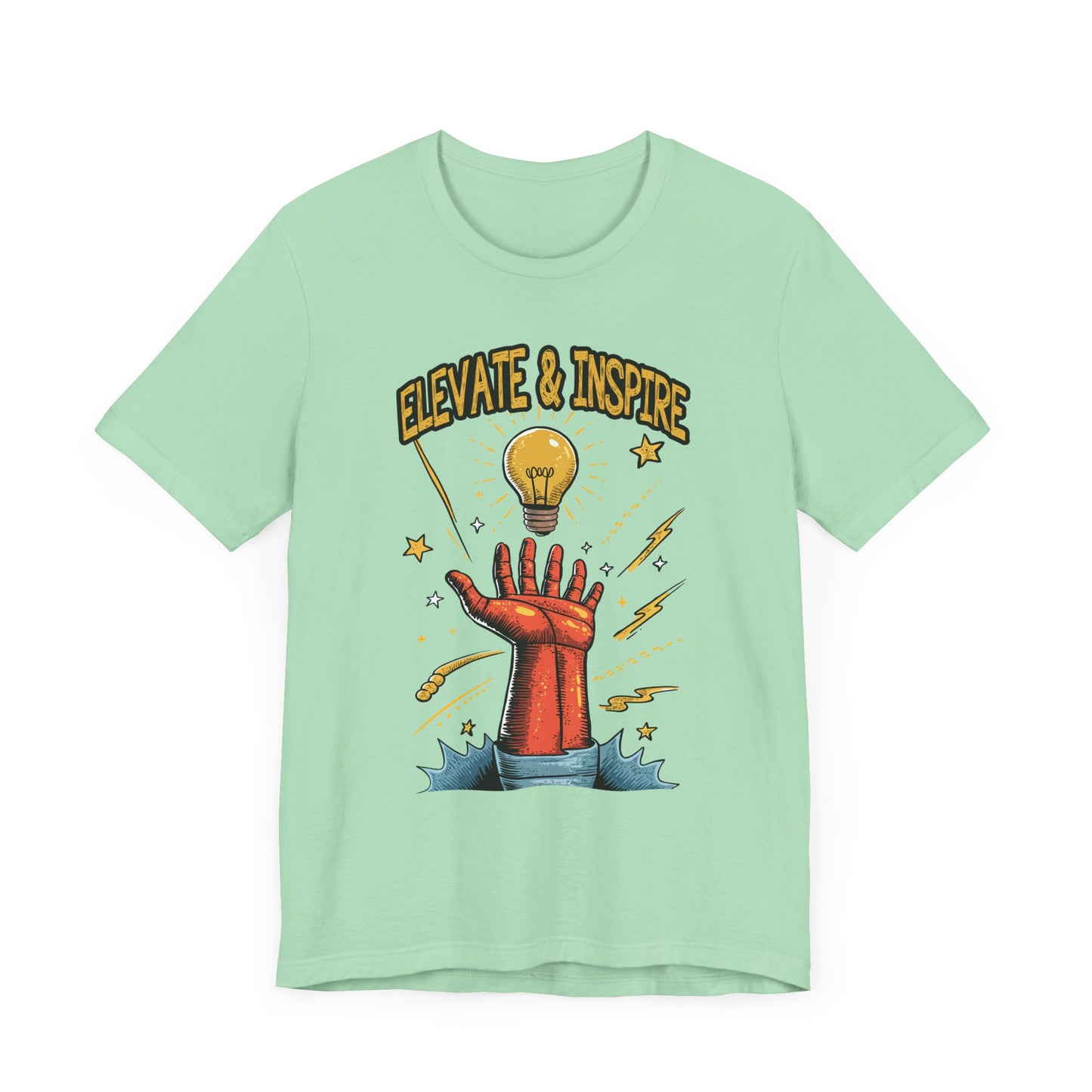Elevate and Inspire Shirt Motivational Graphic Tee for Leaders Teachers Coaches and Creators Who Lift Others With Energy and Vision
