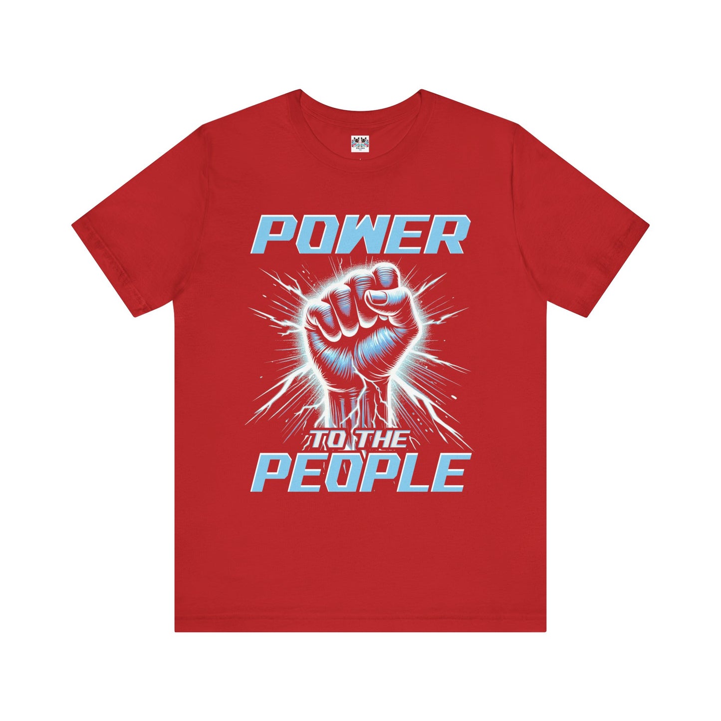 Power to the People Electric Resistance Bold Revolution Graphic T-Shirt
