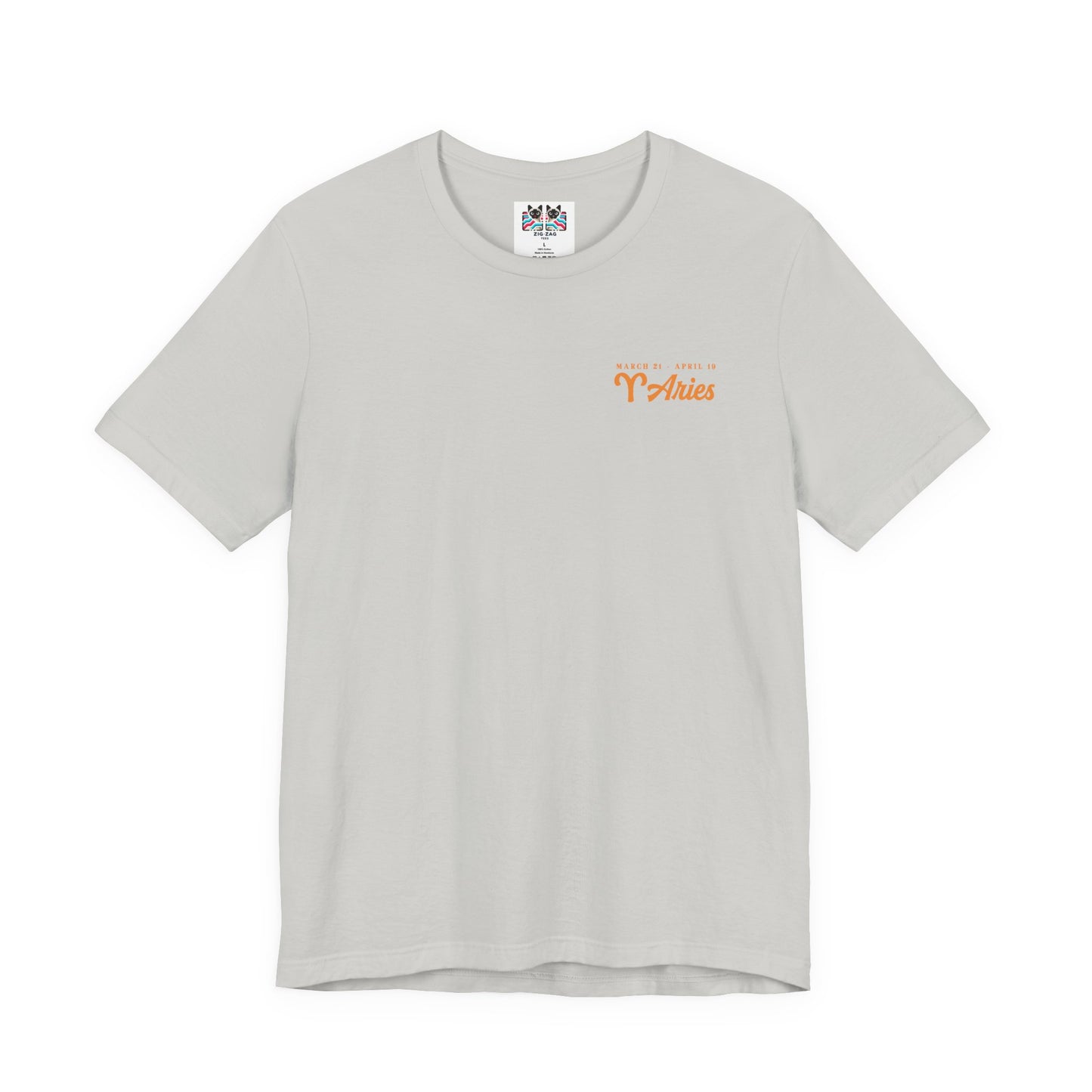 Aries Fueled by Fire T-Shirt – Ram Head with Zodiac Astrological Wheel