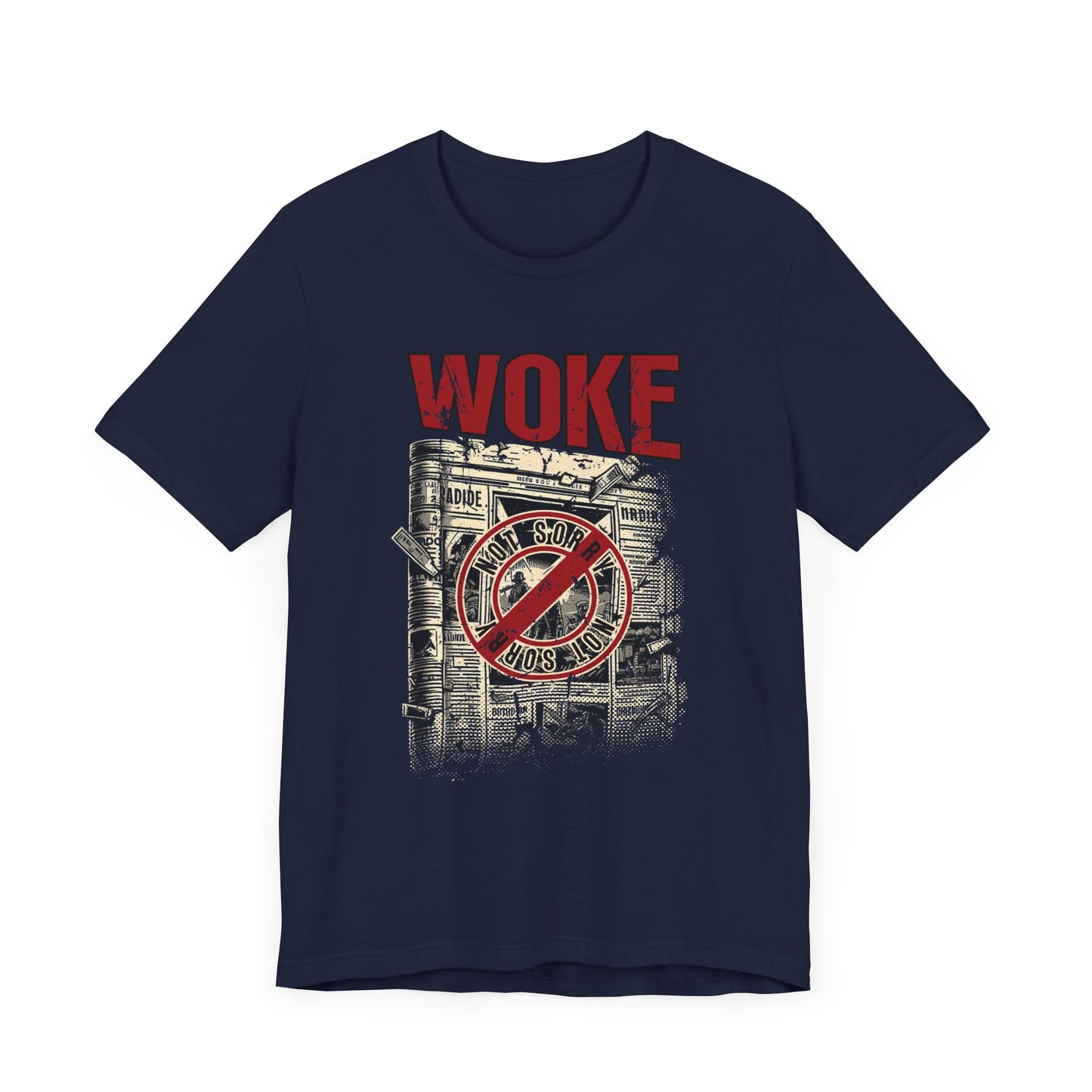 WOKE | Not Sorry Newspaper Graphic T-Shirt