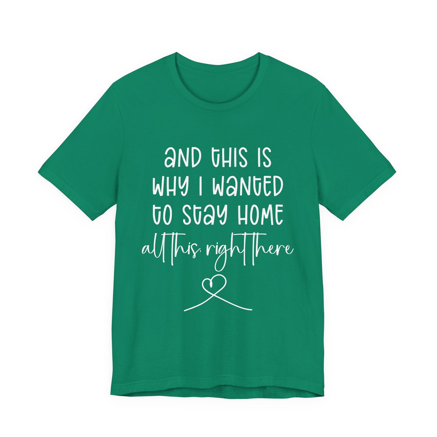 This Is Why I Wanted to Stay Home T-Shirt – Cozy Introvert Heartfelt Graphic Tee