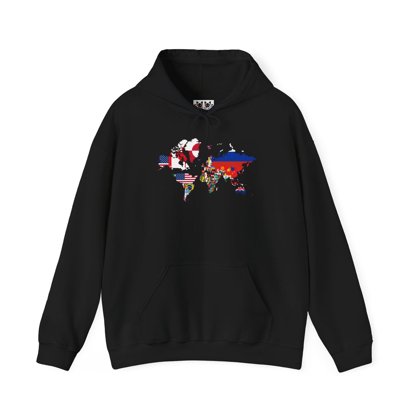 World Map Country Flags - Travel & Wanderlust Hoodie