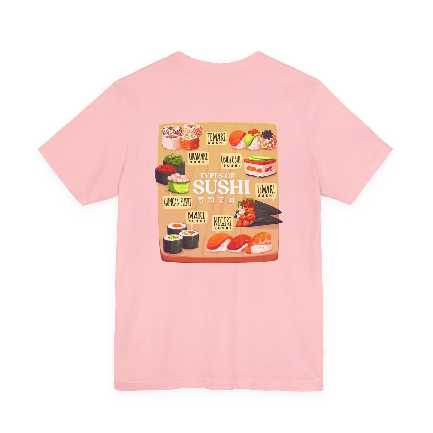 Types of Sushi T-Shirt – Illustrated Guide to Classic Sushi Styles