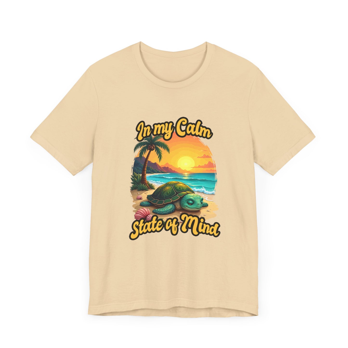 In My Calm State of Mind – Peaceful Tortoise Beach Sunset Graphic T-Shirt