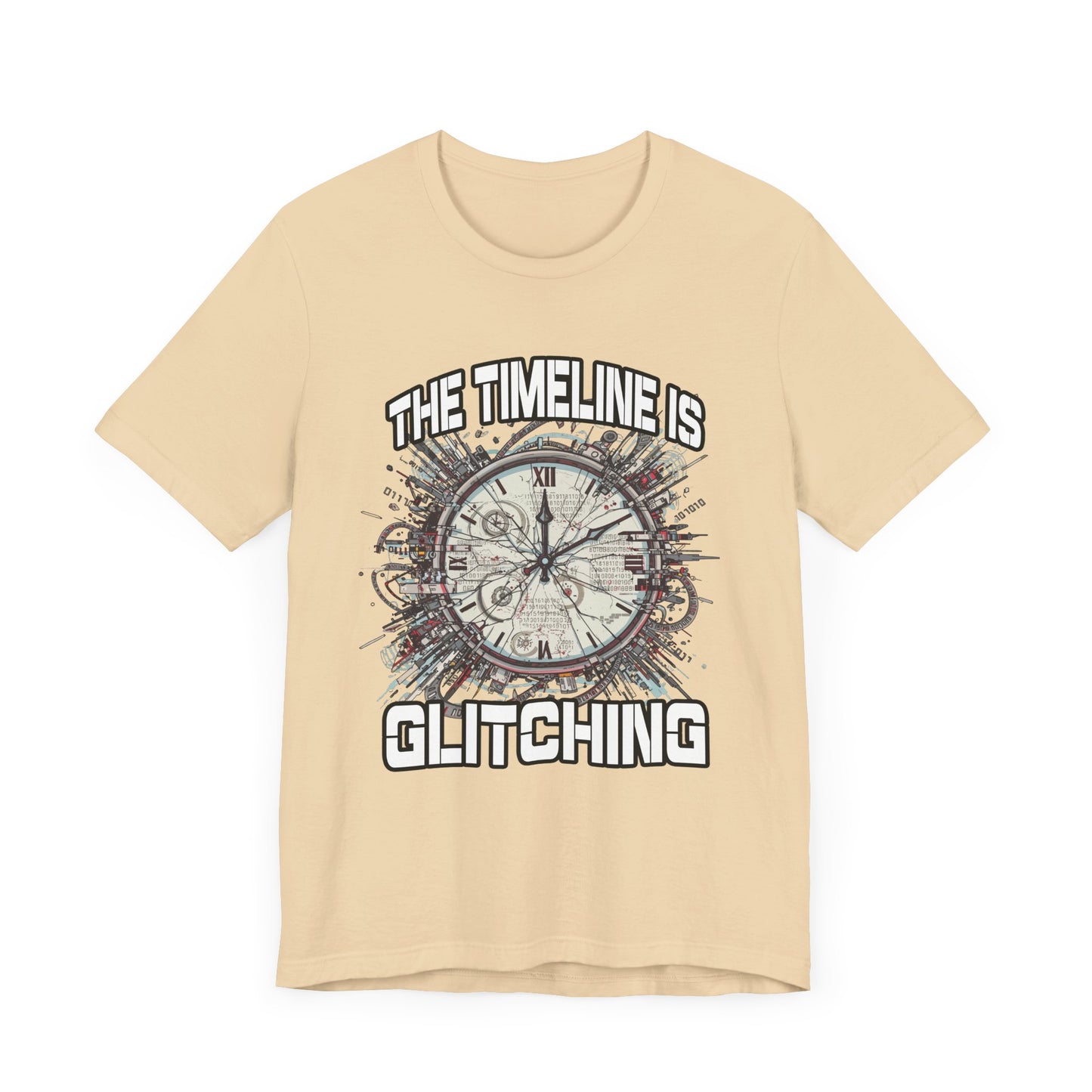 The Timeline is Glitching Tee, Sci-Fi Reality Error Shirt, Alternate Universe Humor Tee, Time Travel Nerd Gift Top
