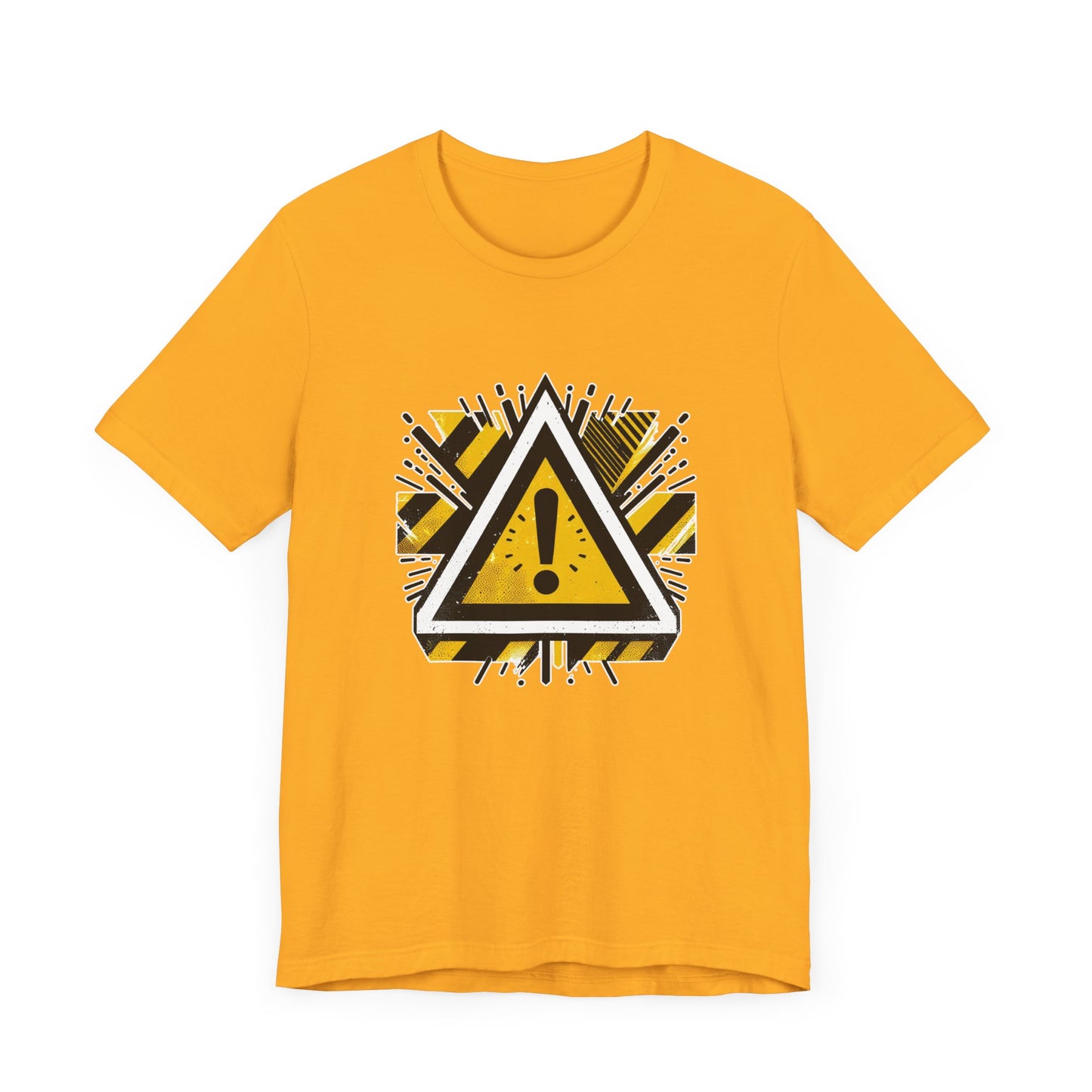 Abstract Warning | Modern Warning Symbol Graphic T-Shirt