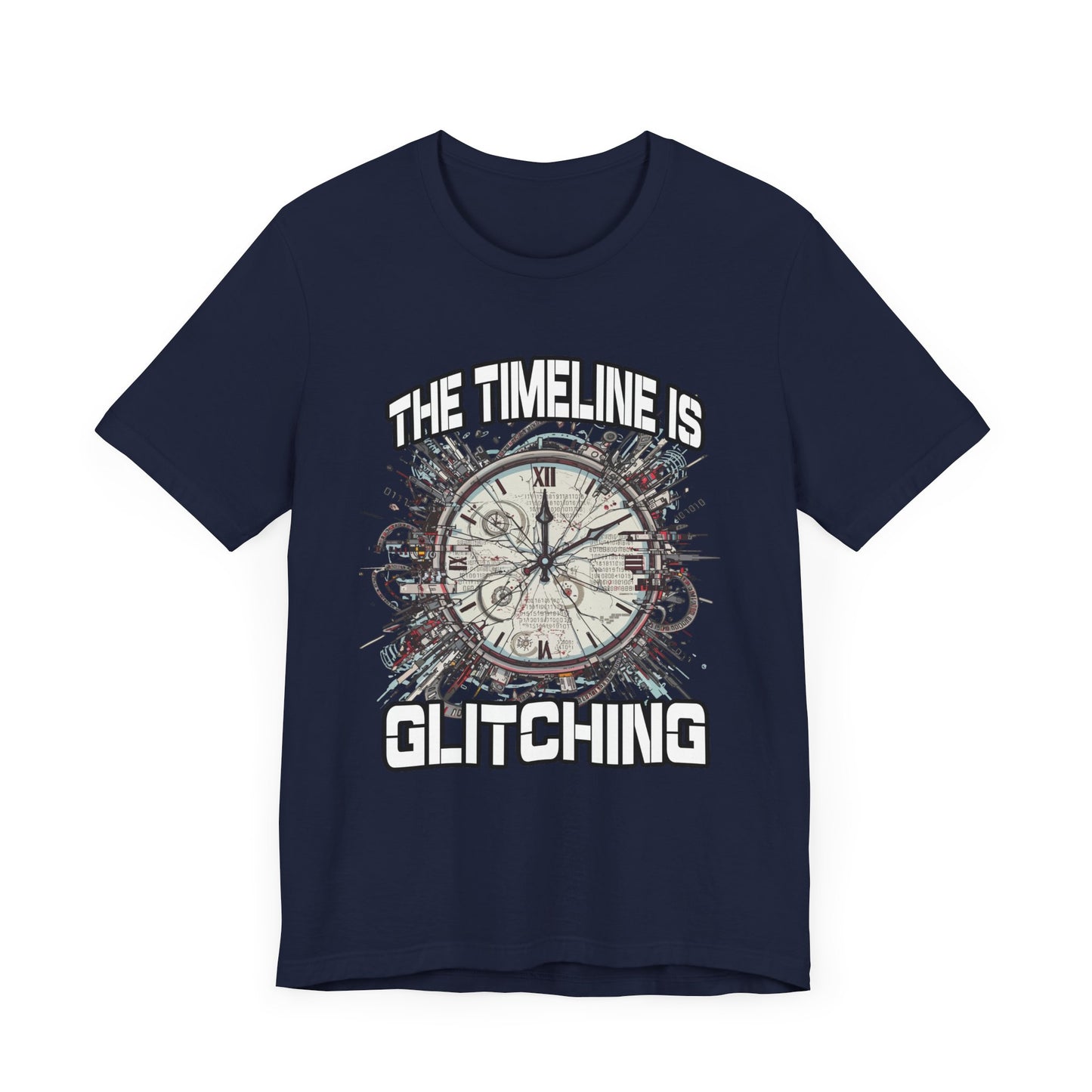 The Timeline is Glitching Tee, Sci-Fi Reality Error Shirt, Alternate Universe Humor Tee, Time Travel Nerd Gift Top