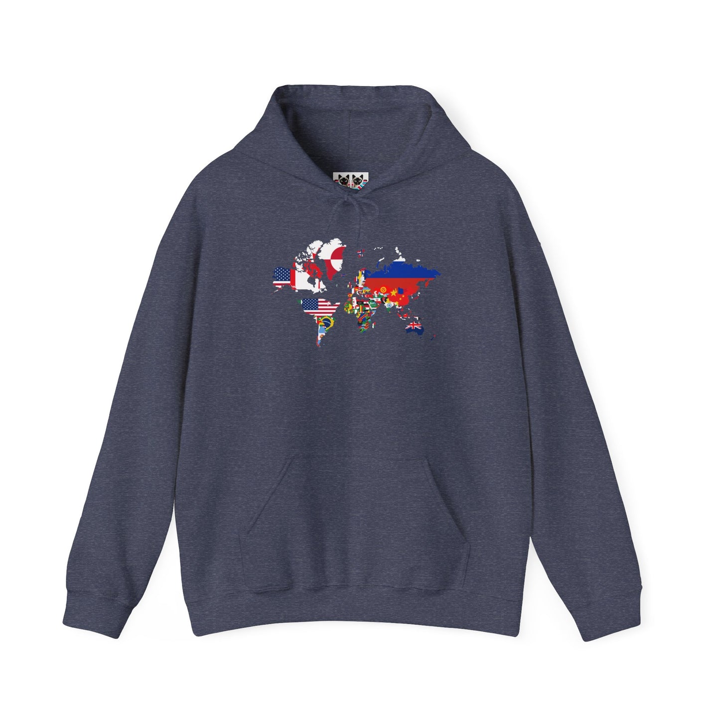World Map Country Flags - Travel & Wanderlust Hoodie