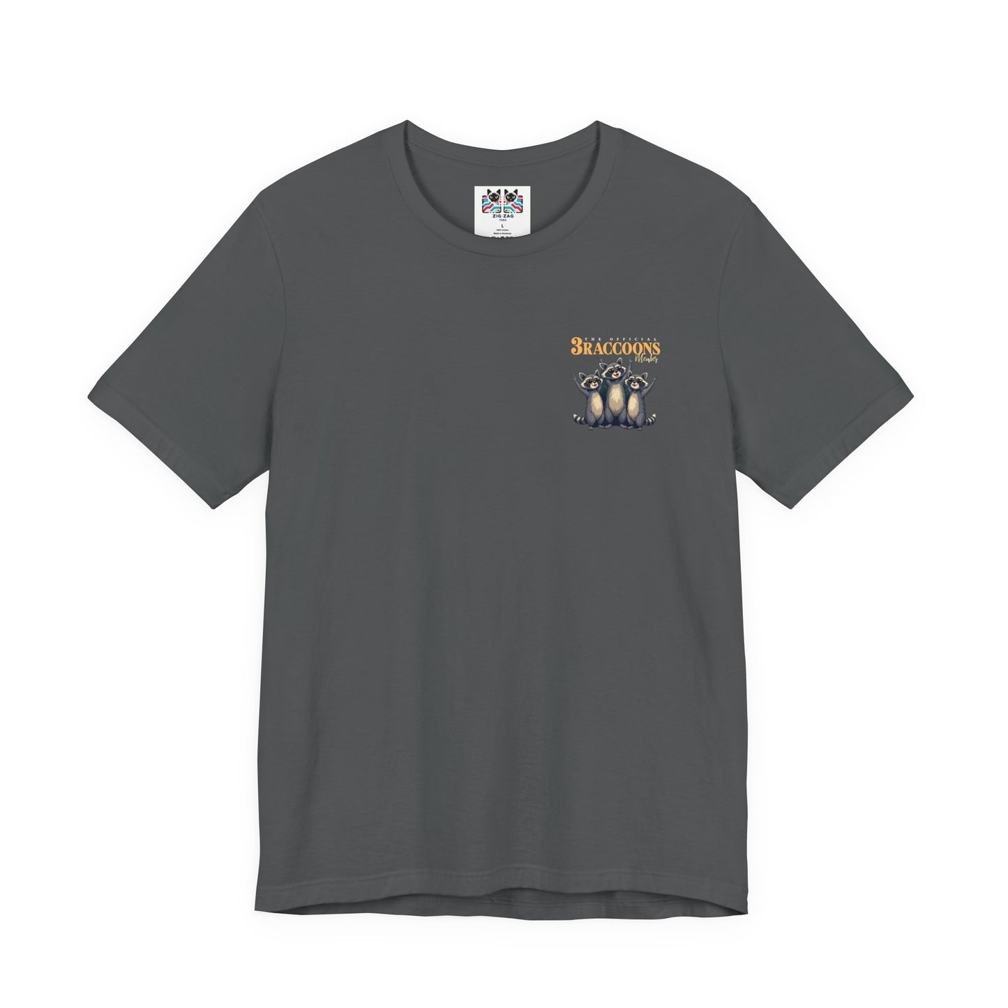The Classic 3 Raccoons Members T-Shirt – Moonlight Raccoon Adventure Graphic