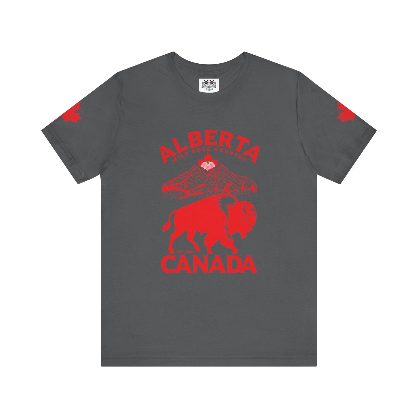 Alberta Wild Rose Country Bison T-Shirt