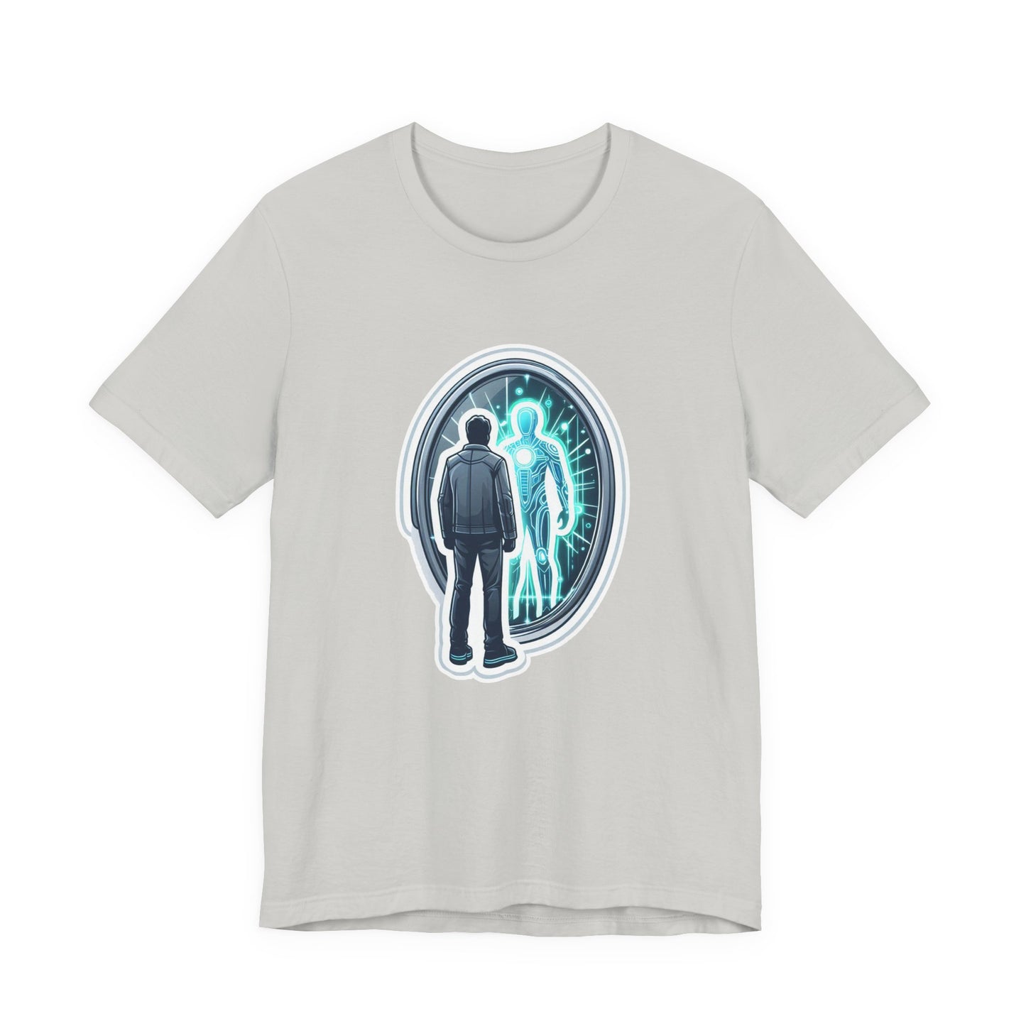 The Other Me is Winning Tshirt – Digital Mirror Reflection Graphic