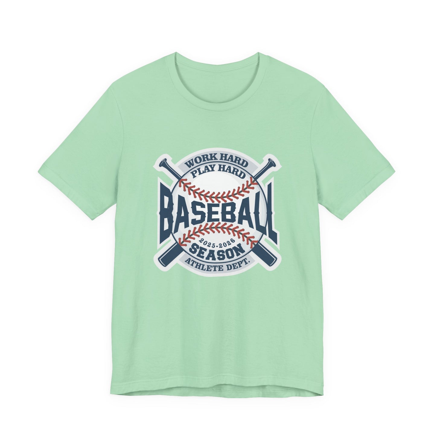 Baseball tshirt - Baseball Work Hard Play Harder Tshirt Large Baseball and Bat Graphic 2025-2026 Season