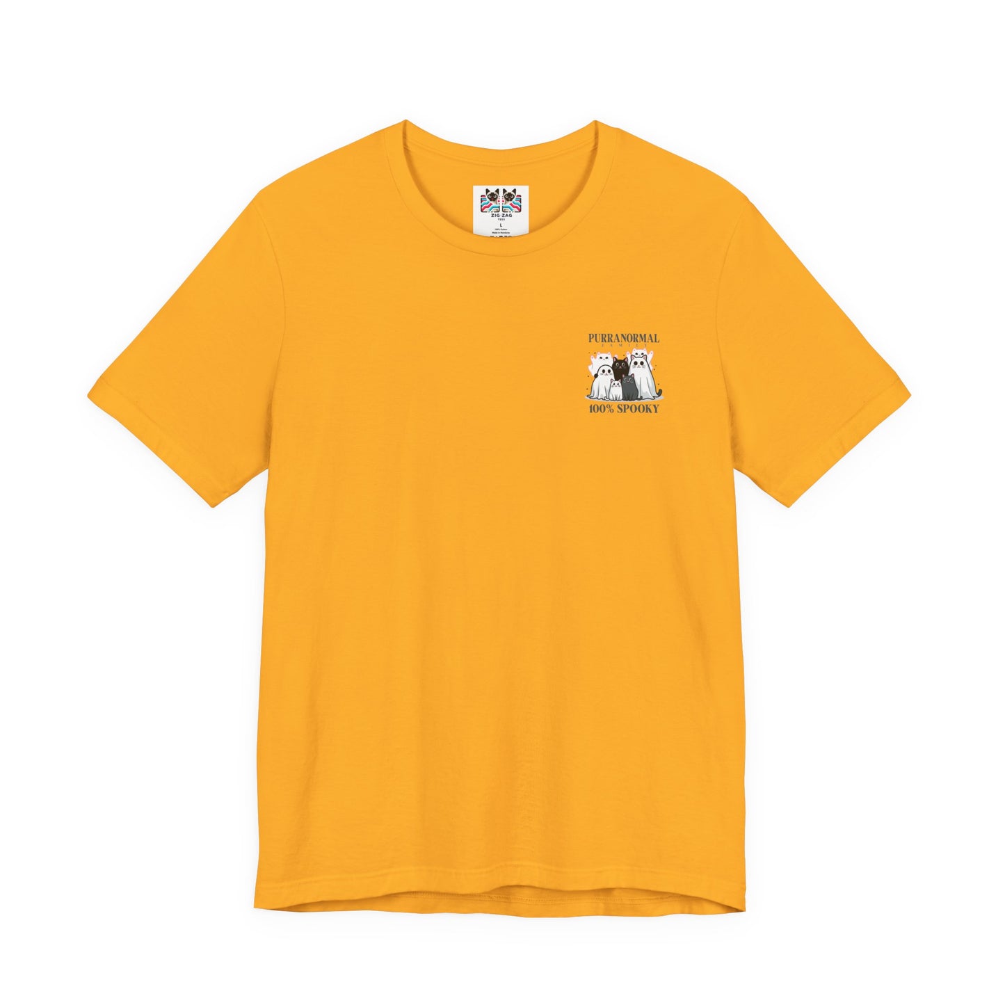 The Purranormal Family T-Shirt – Real and Ghost Cats Spooky Graphic