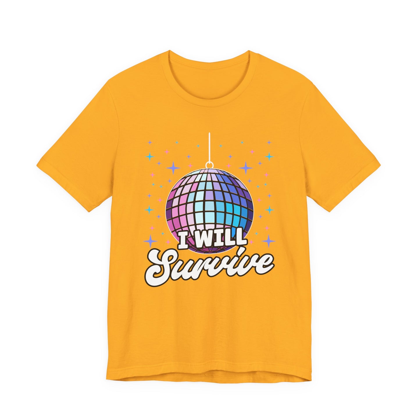 I Will Survive Disco Ball T-Shirt – Retro Party Dance Floor Graphic Tee