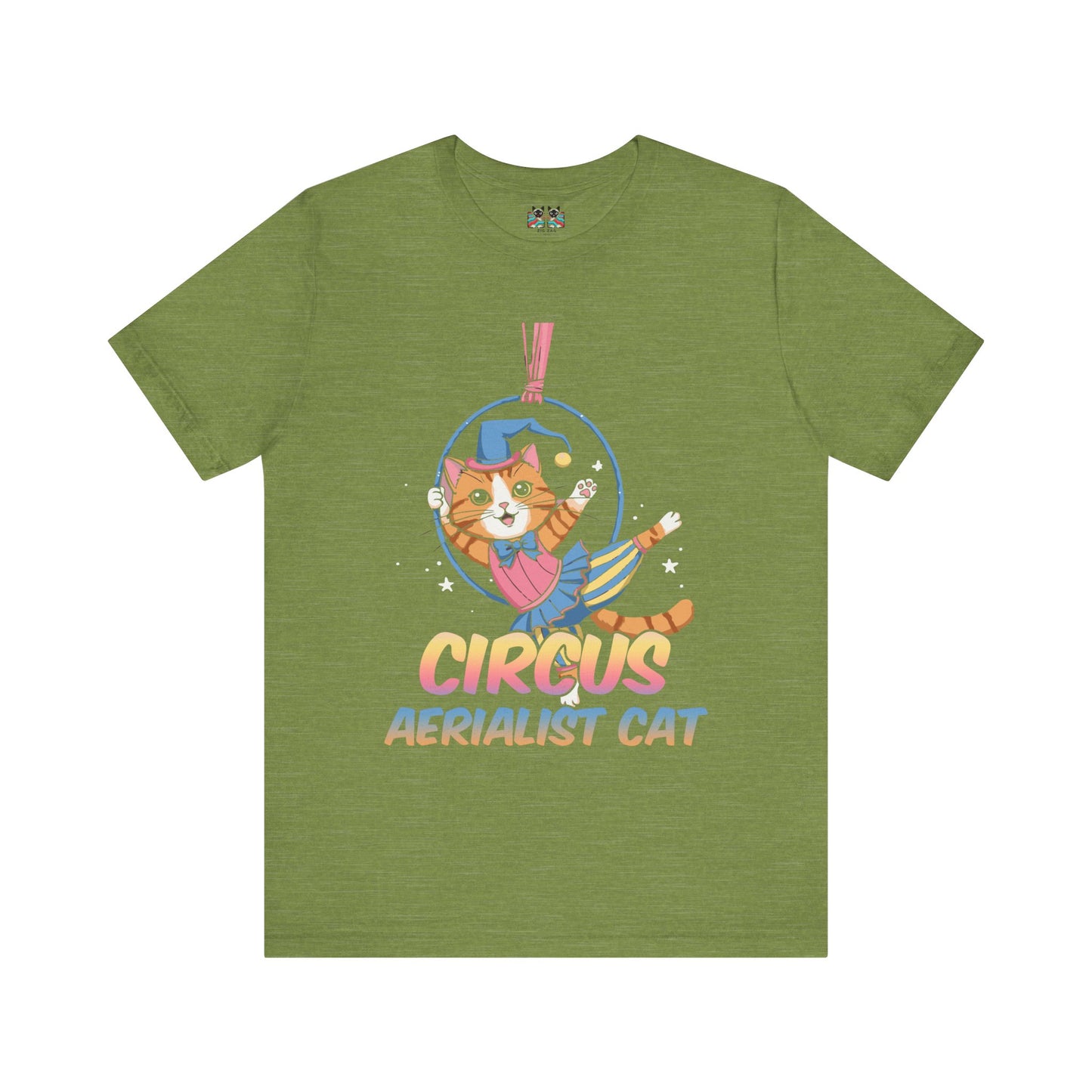 Circus Aerialist Cat - Cute and Funny Performer T-Shirt