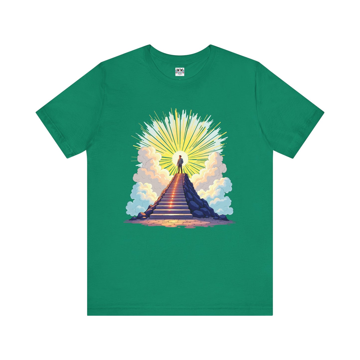 Believe Receive Achieve Inspirational Sunrise Stairway Success T-Shirt