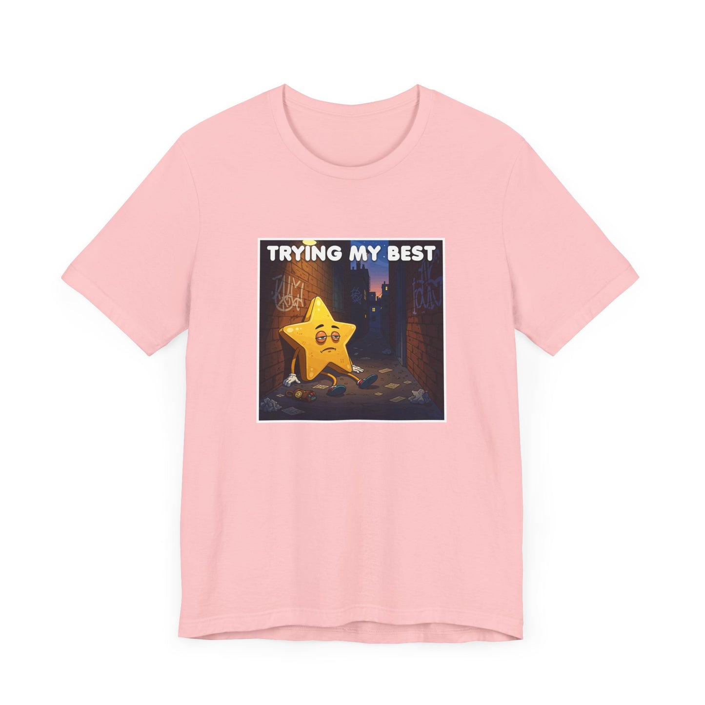 Trying My Best It’s Not Much Tee, Low Effort Humor Shirt, Honest Mood Graphic Tee, Funny Bare Minimum Top, Lazy Relatable Gift