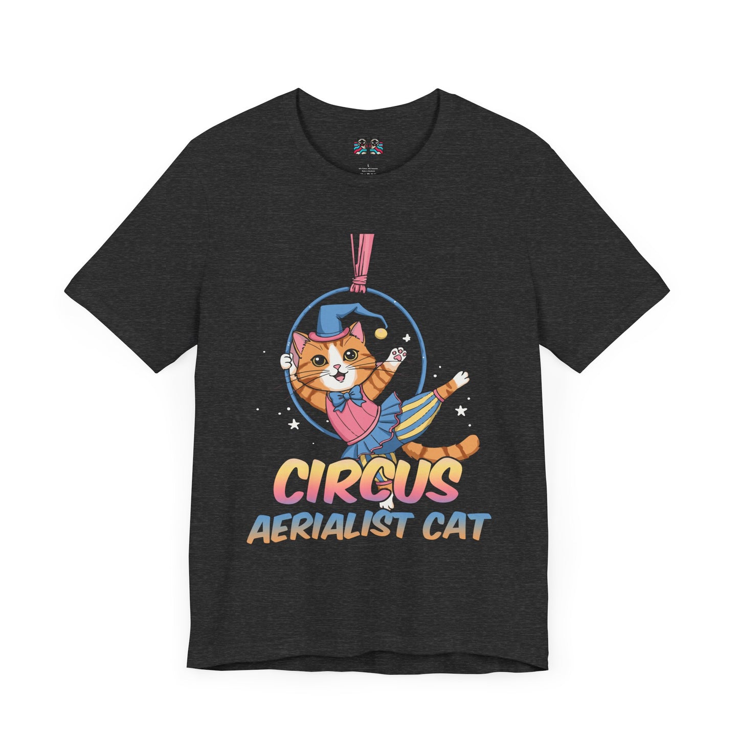 Circus Aerialist Cat - Cute and Funny Performer T-Shirt