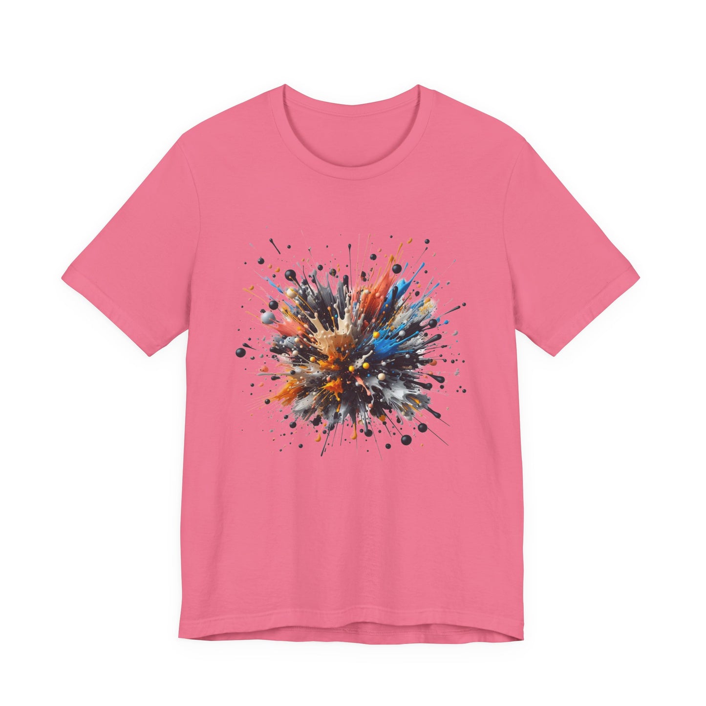 Splatter Chaos – Colorful Abstract Paint Explosion T-Shirt