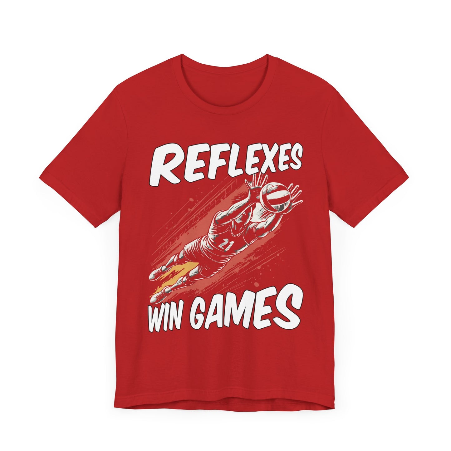 Reflexes Win the Games | Diving Player Graphic T-Shirt