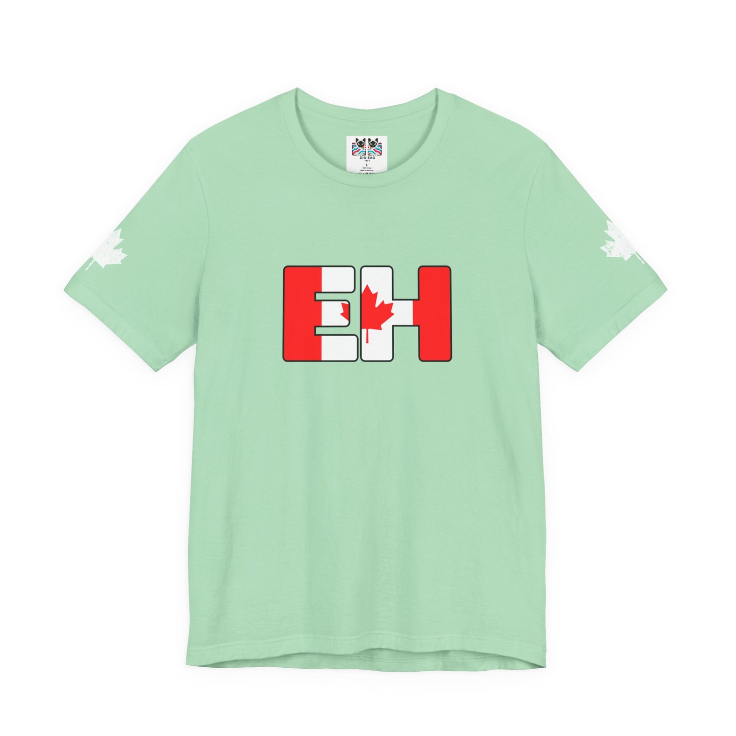 Canada EH Flag Maple Sleeve T-Shirt