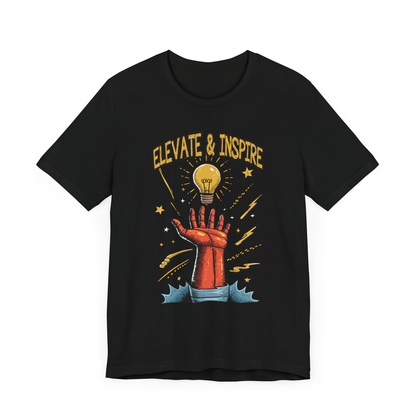 Elevate and Inspire Shirt Motivational Graphic Tee for Leaders Teachers Coaches and Creators Who Lift Others With Energy and Vision
