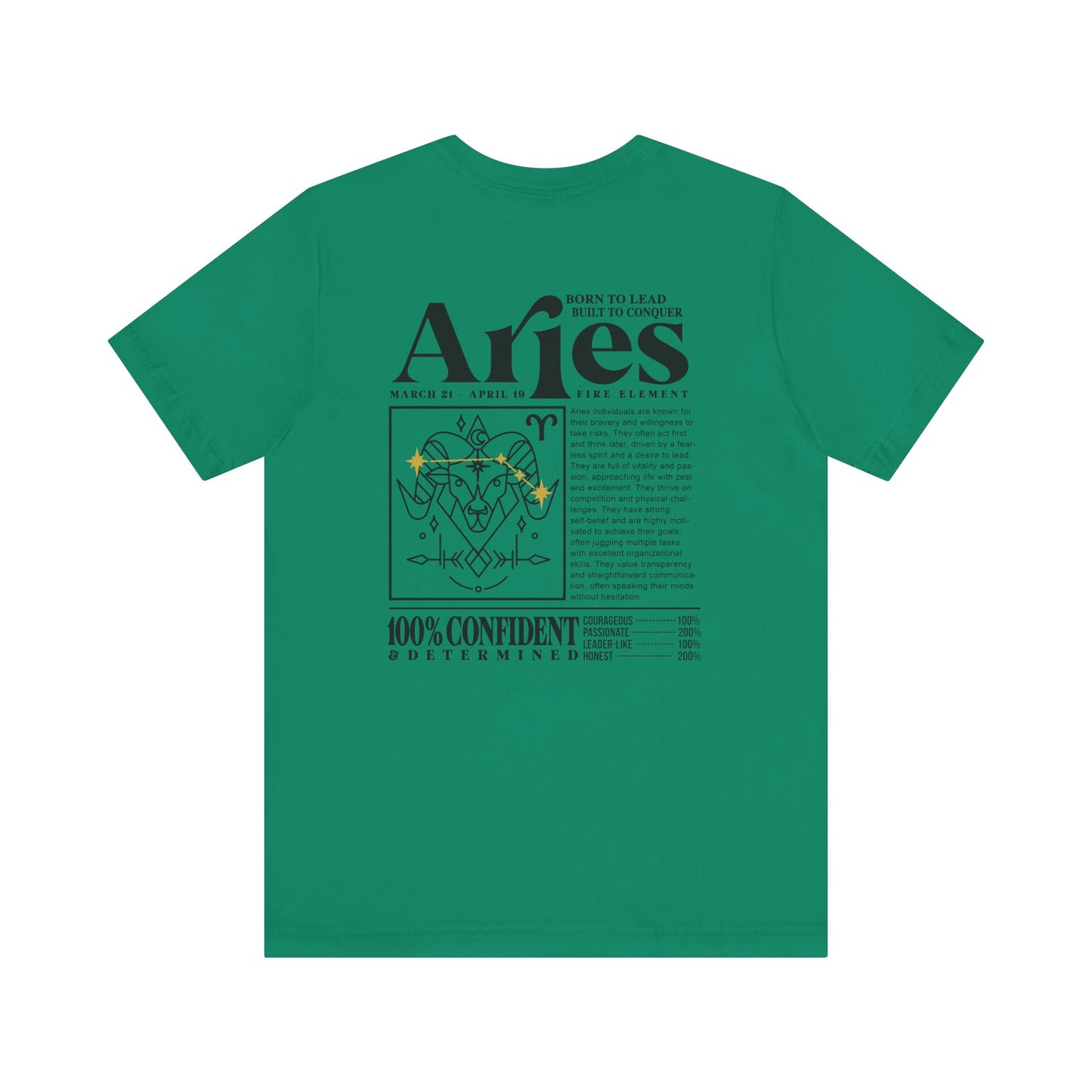 Aries Zodiac T-Shirt – Born to Lead, Built to Conquer