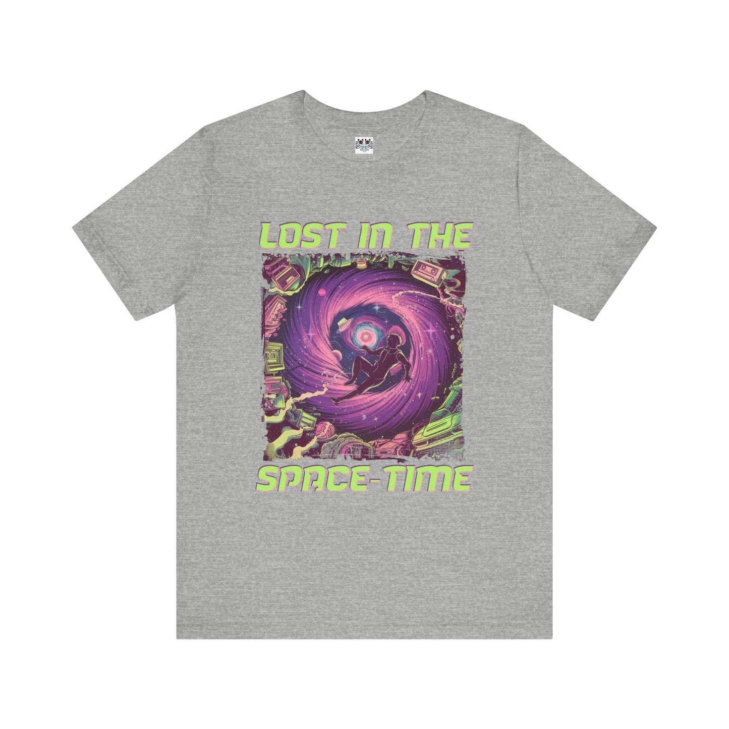 Lost in the Space Time Psychedelic Galaxy Spiral T-Shirt
