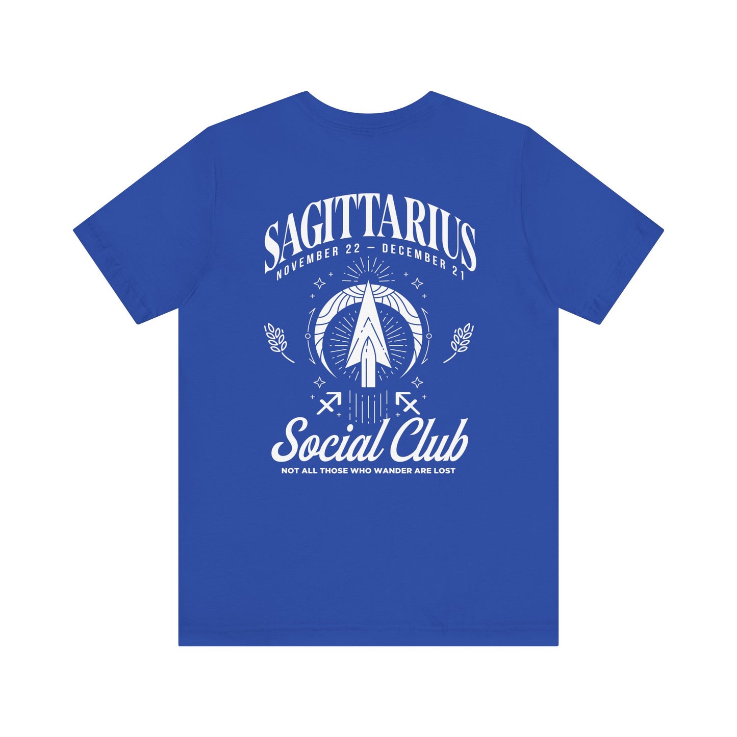 Sagittarius Social Club T-Shirt – Not All Those Who Wander Are Lost