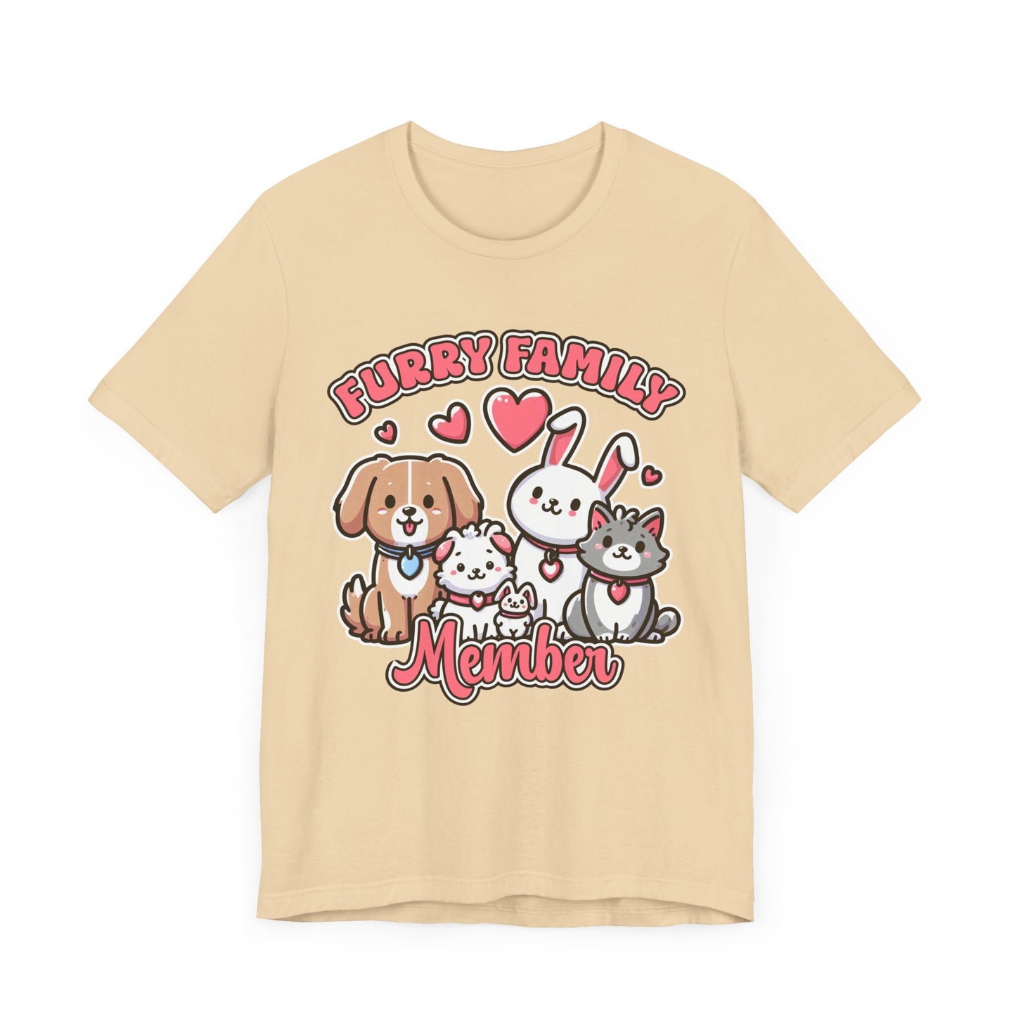 Furry Family Member | Group of Pets Graphic T-Shirt