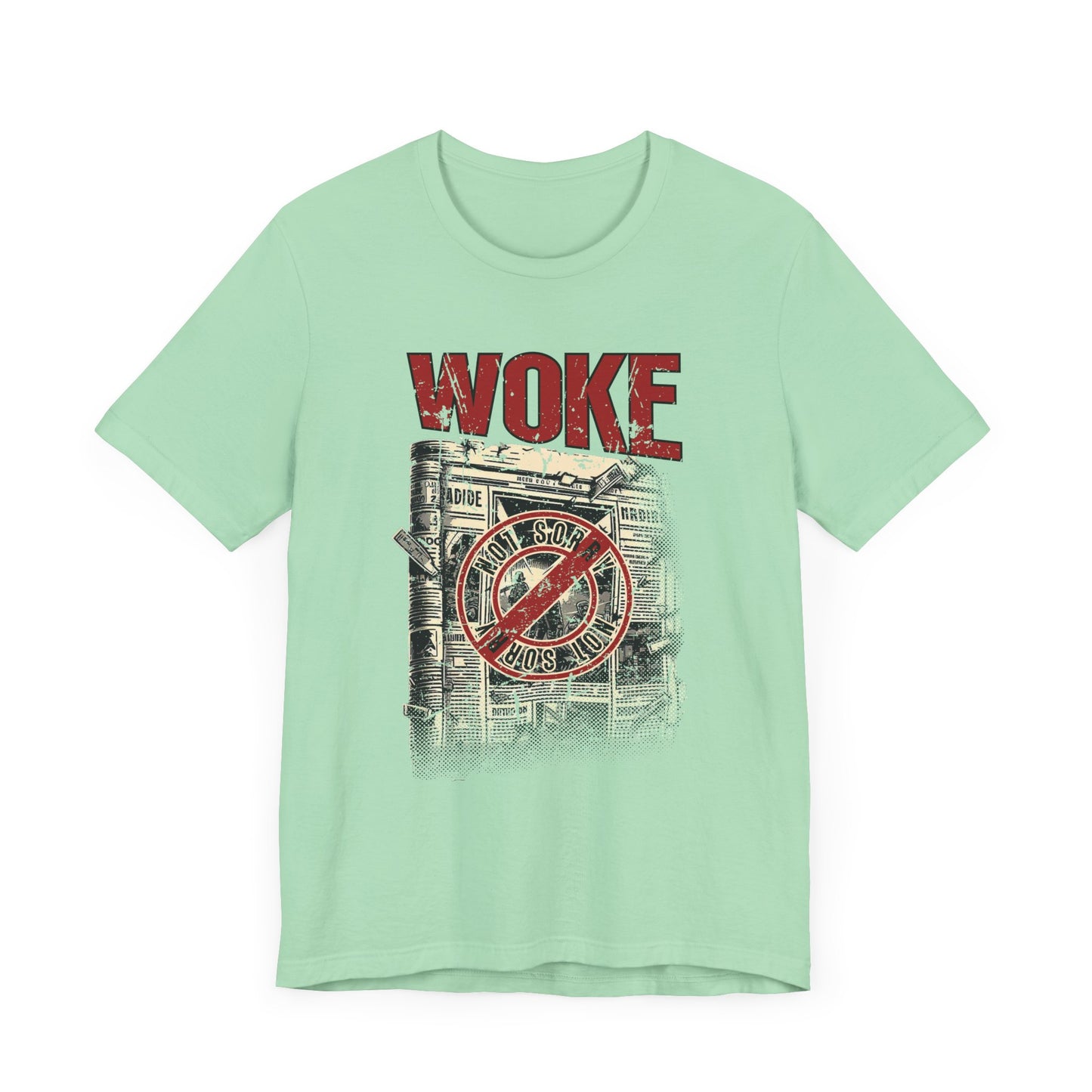 WOKE | Not Sorry Newspaper Graphic T-Shirt