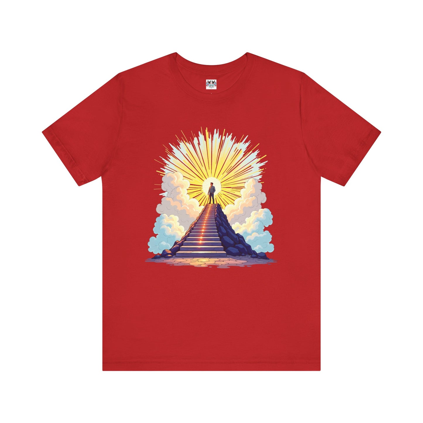 Believe Receive Achieve Inspirational Sunrise Stairway Success T-Shirt