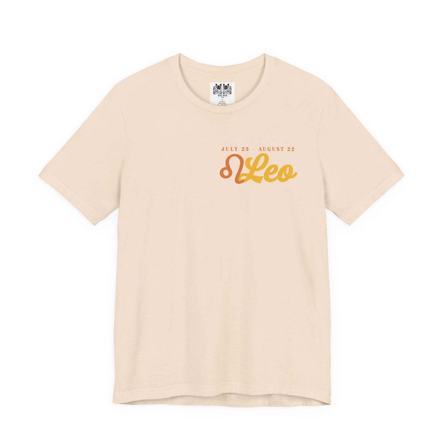 Leo Zodiac T-Shirt – Heart of the Lion, Spirit of the Sun Astrological wheel
