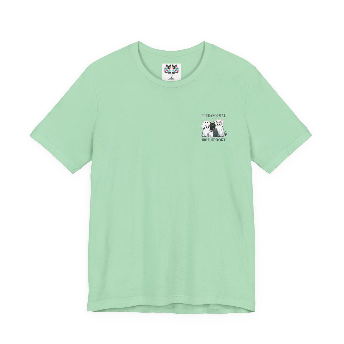 The Purranormal Family T-Shirt – Real and Ghost Cats Spooky Graphic