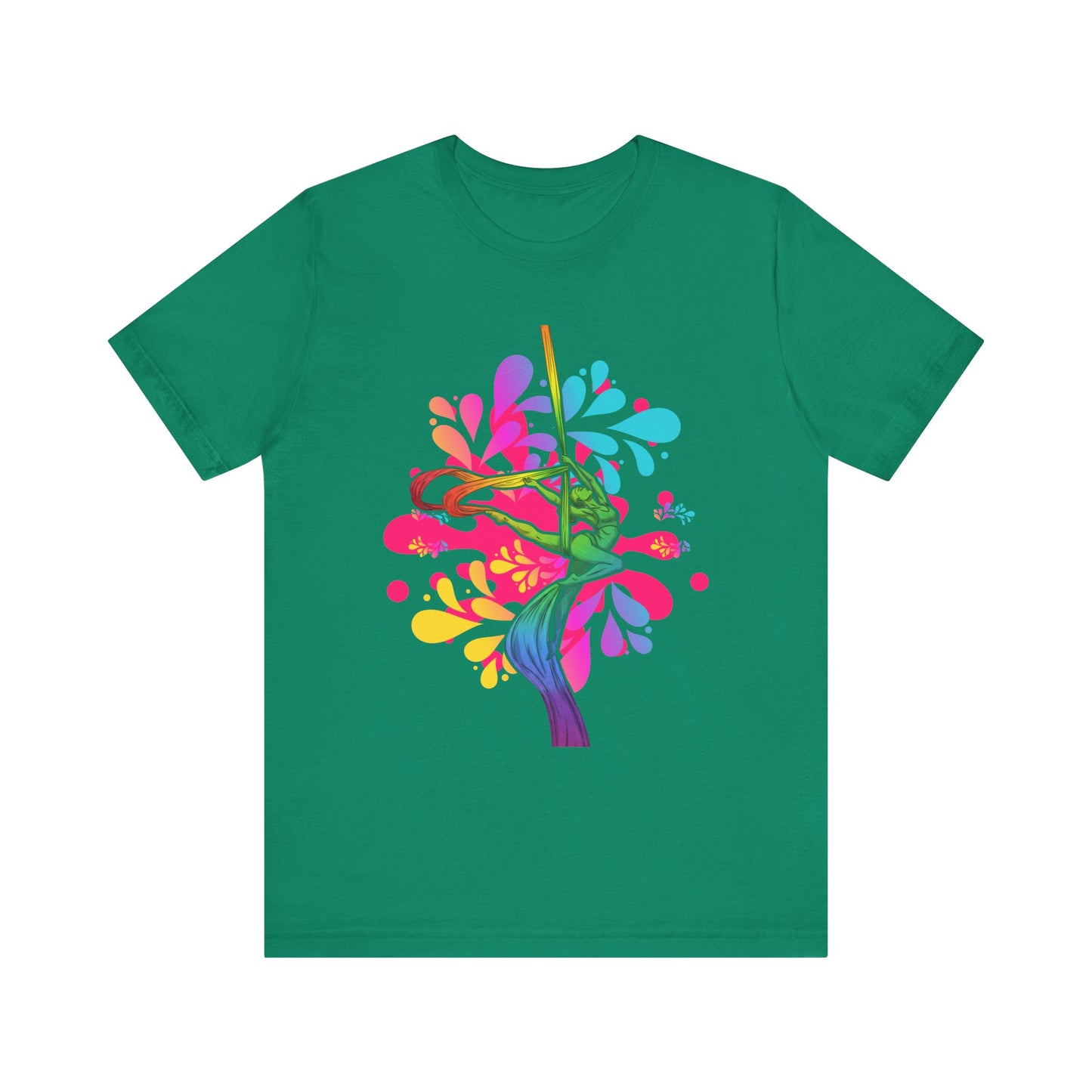 Aerialist Silks Rainbow - Colorful Circus & Dance T-Shirt